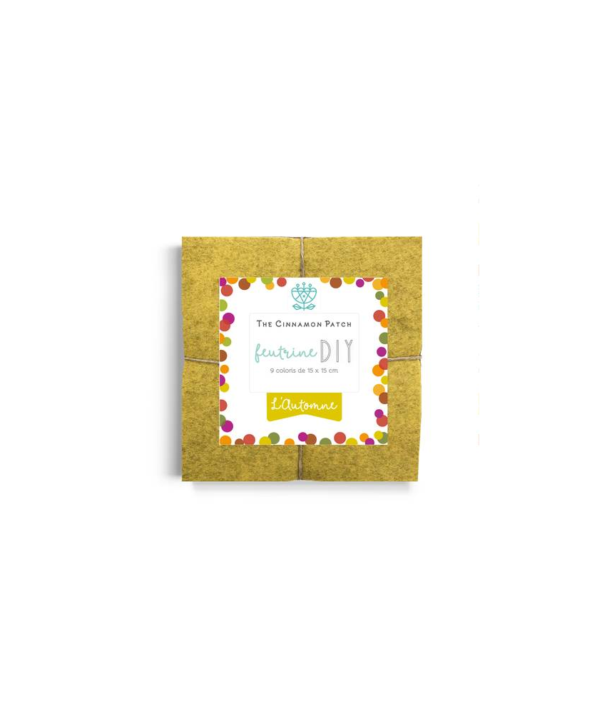 PACK L'AUTOMNE - 9 COLORIS DE FEUTRINE 15x15cm EN CAMAIEUX PACK L'AUTOMNE - 9 COLORIS DE FEUTRINE 15x15cm EN CAMAIEUX