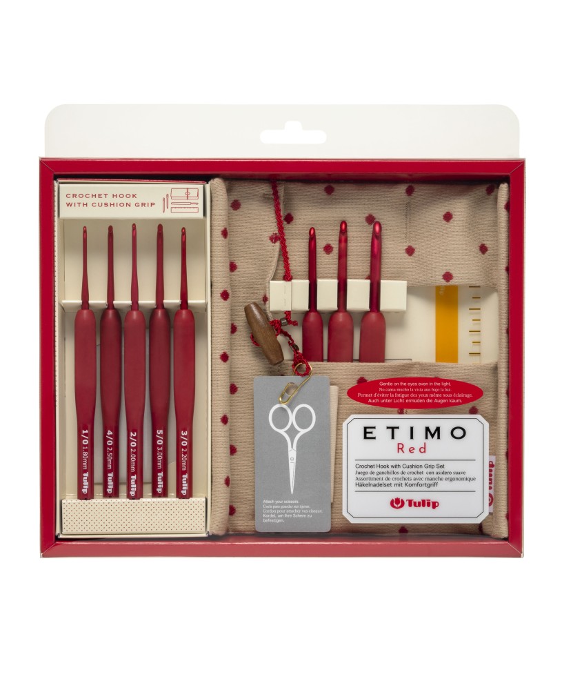 SET CROCHETS ETIMO RED MANCHES ERGONOMIQUES - TULIP