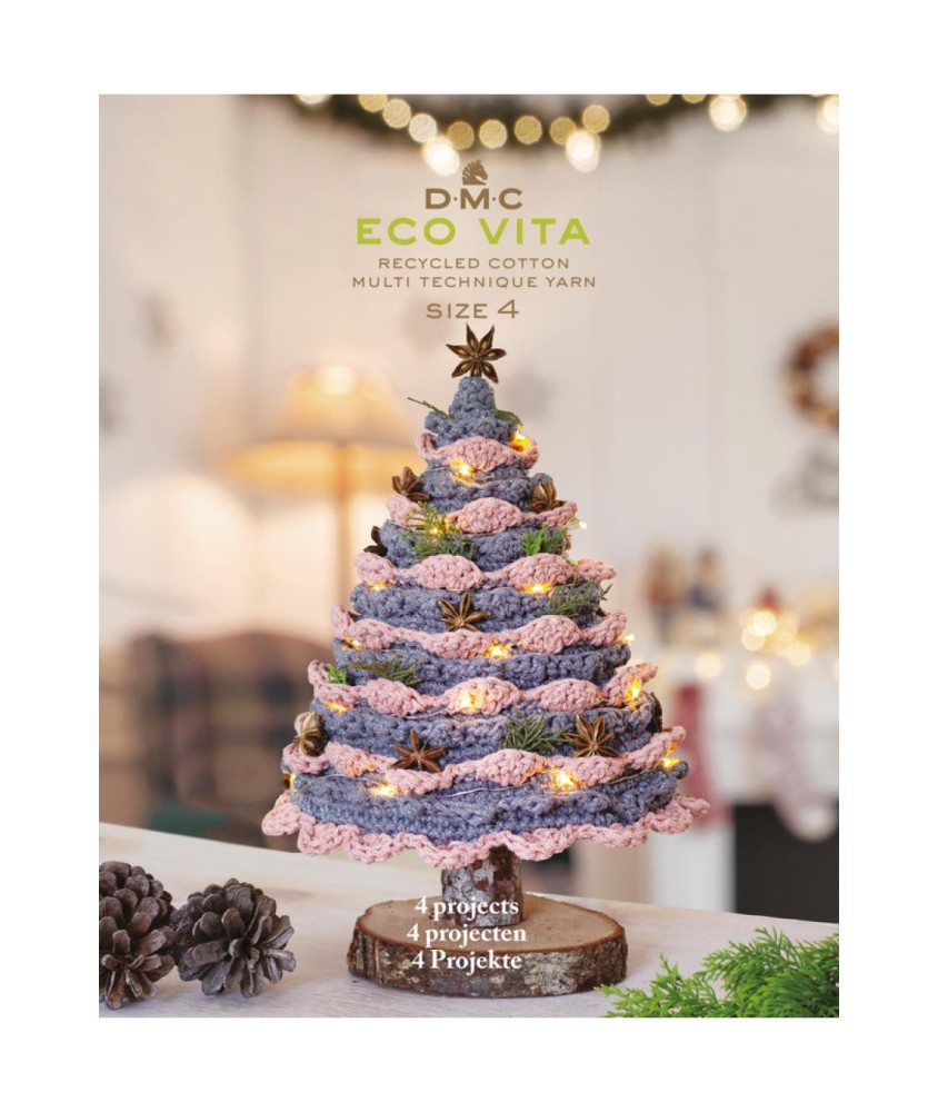 Livre de modèles NOVA VITA 4 METALLIC, Home Décoration 4 modèles - Dmc