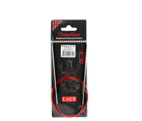 Aiguille Circulaire Fixe RED LACE - 80 cm - CHIAOGOO