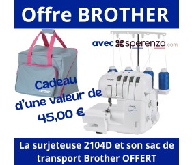 Surjeteuse 2104D - Brother - Garantie 3 ans - Des finitions professionnelles Promotion sperenza soldes offre exceptionnelle