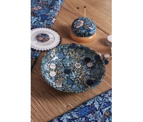 Coupelle aimantée pour aiguilles et épingles - Collection fleurs bleues - Hobby Gift Create