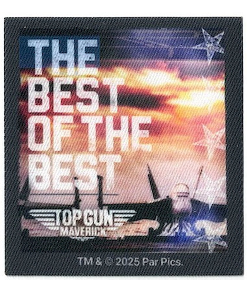 Écusson imprimé “The Best of the Best” – Top Gun – 65 x 71 mm🛩️
