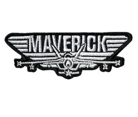 Écusson imprimé “Maverick” – Top Gun – 75x28mm🛩️