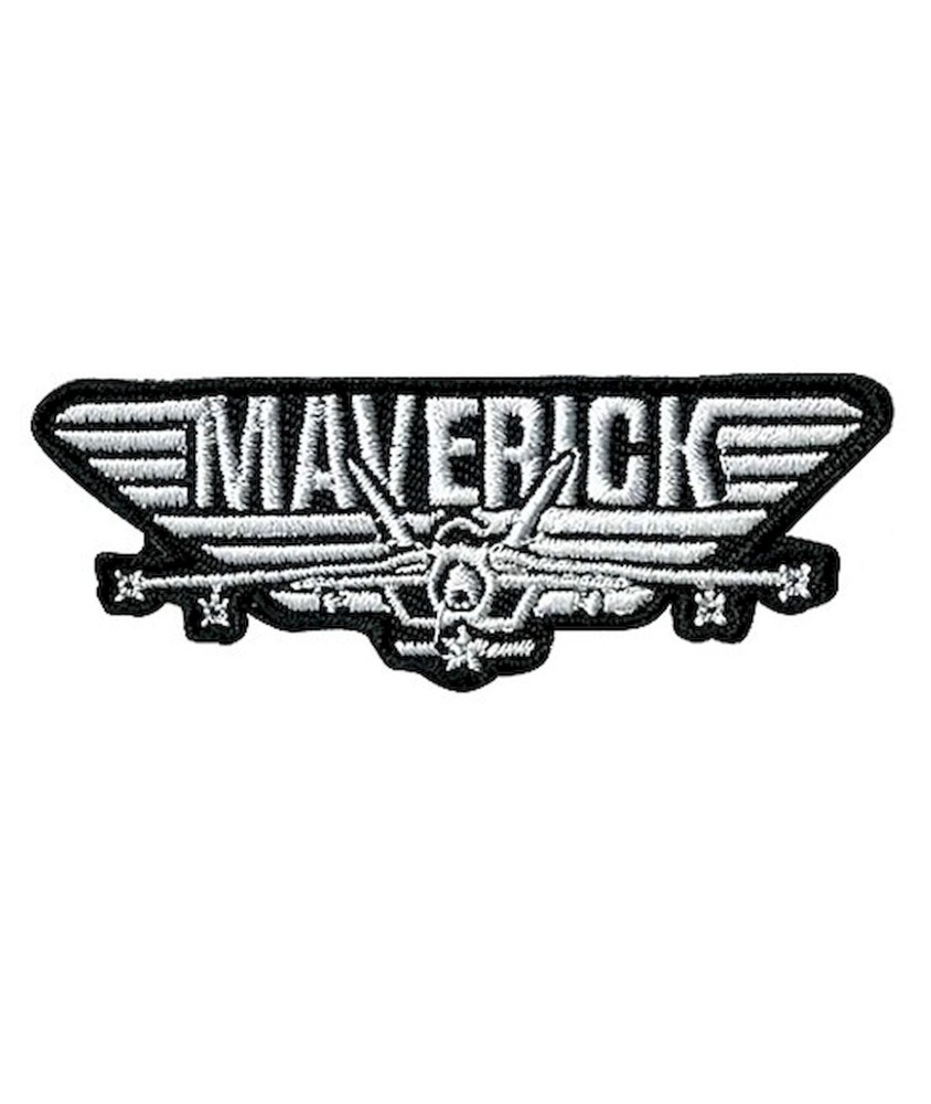 Écusson imprimé “Maverick” – Top Gun – 75x28mm🛩️
