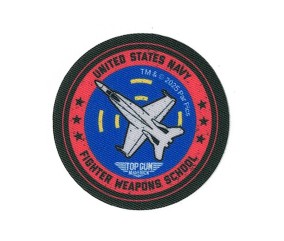 Écusson imprimé “Avion” – Top Gun – 65x65mm🛩️