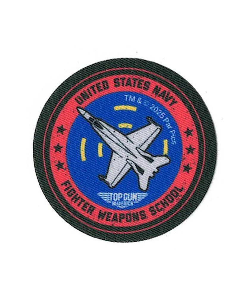 Écusson imprimé “Avion” – Top Gun – 65x65mm🛩️