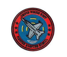 Écusson brodé “Avion” – Top Gun – 65x65mm🛩️