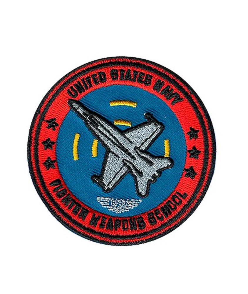 Écusson brodé “Avion” – Top Gun – 65x65mm🛩️