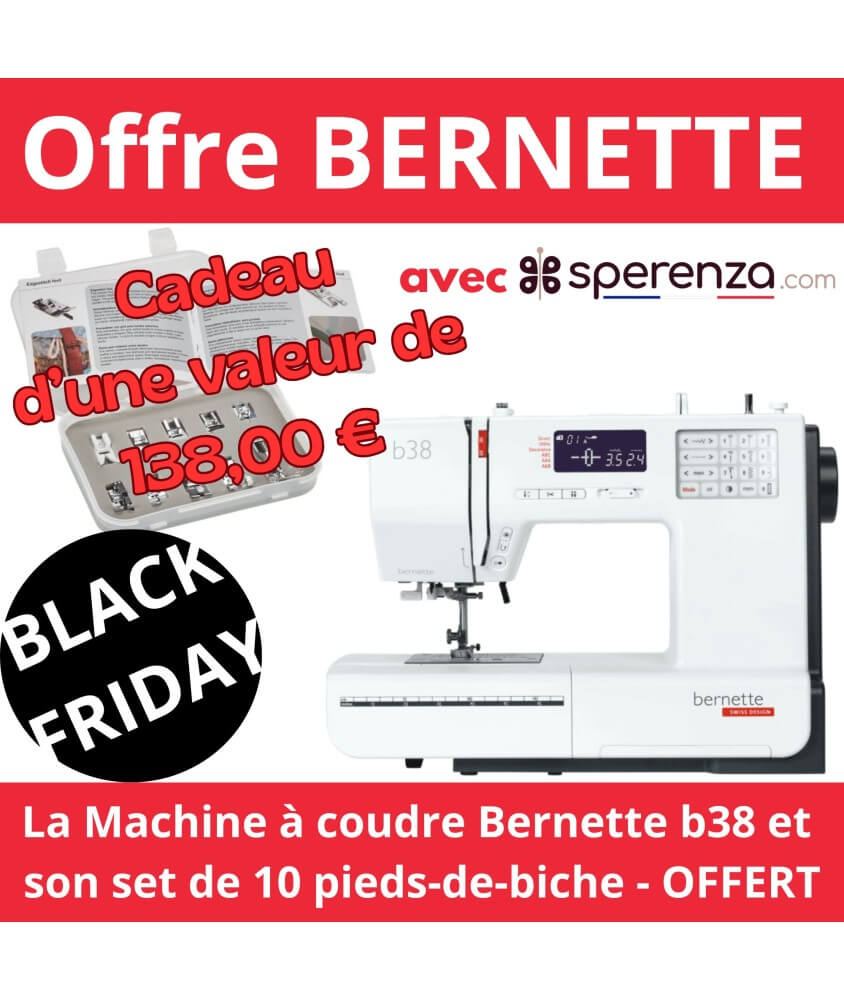 Machine À Coudre B38 - Bernette - Garantie 5 ans sperenza promotion black friday cadeau offre