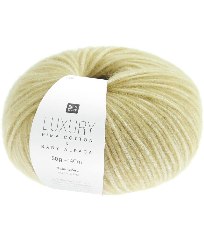 Pelote de cachemire et de coton Luxury Pima Cotton x Baby Alpaca - Rico Design