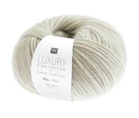 Pelote de cachemire et de coton Luxury Pima Cotton x Baby Alpaca - Rico Design