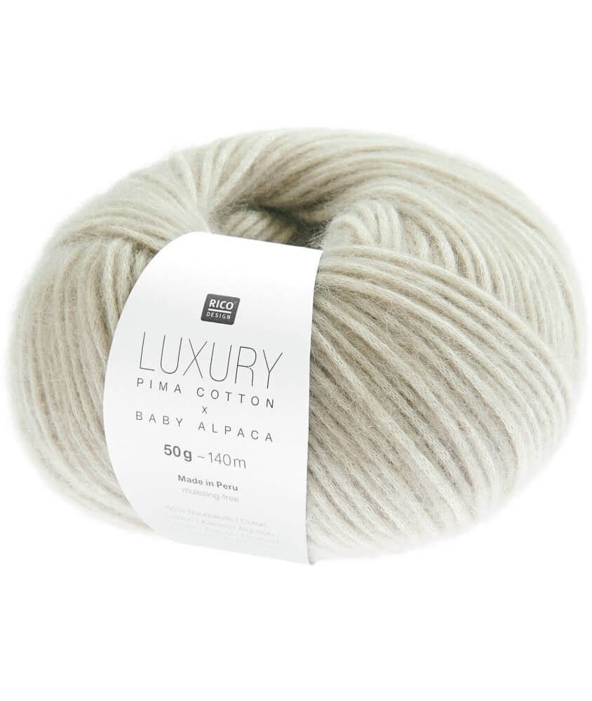 Pelote de cachemire et de coton Luxury Pima Cotton x Baby Alpaca - Rico Design