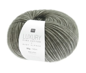 Pelote de cachemire et de coton Luxury Pima Cotton x Baby Alpaca - Rico Design