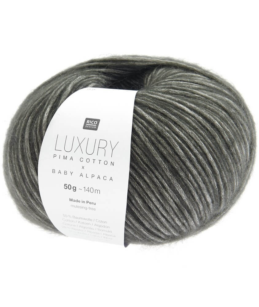 Pelote de cachemire et de coton Luxury Pima Cotton x Baby Alpaca - Rico Design