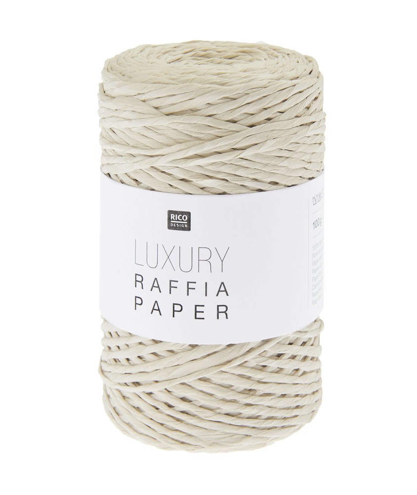 Bobine de fibre de papier Luxury Raffia Paper - 100gr - Rico Design