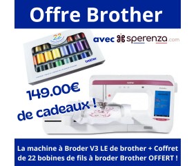 Machine à broder Innov-is V3 LE (Limited Edition) - Brother promotion soldes promo kit