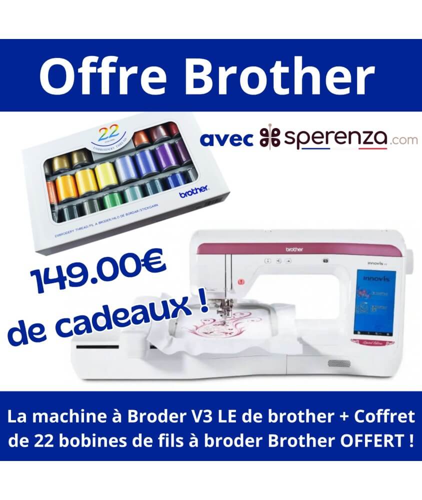 Machine à broder Innov-is V3 LE (Limited Edition) - Brother promotion soldes promo kit