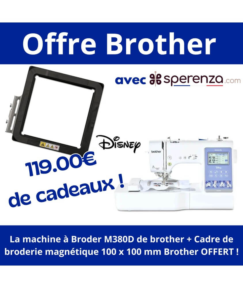 Machine à coudre et à broder Innov-is M380D BROTHER offre promotion promo soldes