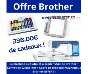 Machine à coudre et à broder Innov-is V5LE - Garantie 5 ans - Brother promotion offre réduction remise cadeaux