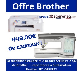 Machine à Coudre et Broder Stellaire 2 XJ2 - Brother  PROMO PROMOTION SOLDE BLACK FRIDAY