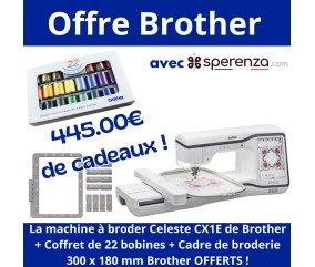 Machine à broder Celeste CX1E - Brother  PROMOTION EXCEPTIONNEL solde black friday cadeau broderie