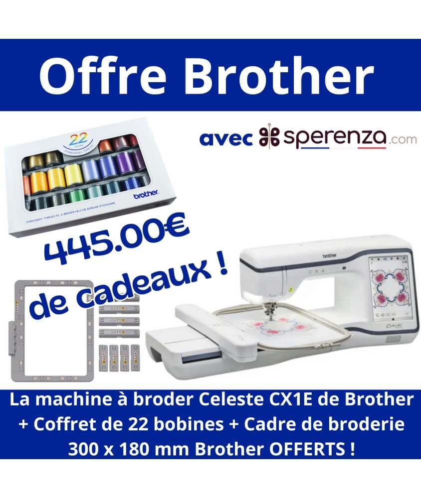Machine à broder Celeste CX1E - Brother  PROMOTION EXCEPTIONNEL solde black friday cadeau broderie