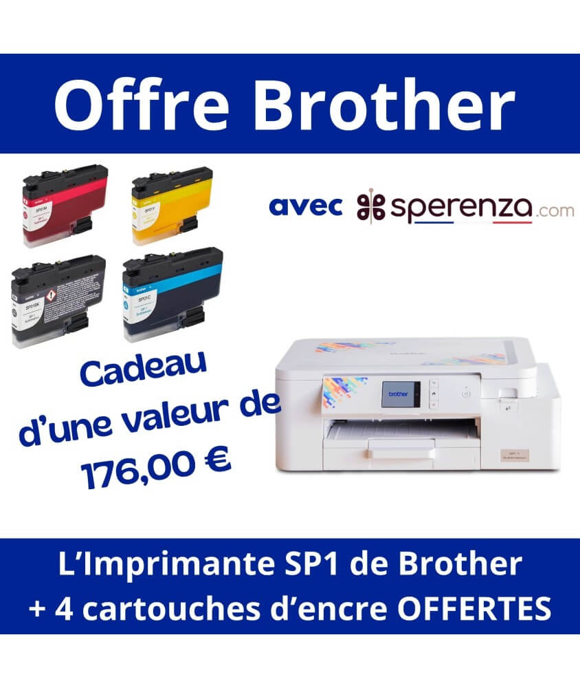 Imprimante à Sublimation Brother SP1 bROTHER PROMOTION offre cadeau tissus