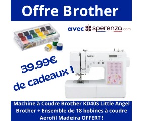 KD40s Little Angel – Machine à coudre électronique pour enfants & débutants - Brother - Garantie 3 ans cadeau de Noël