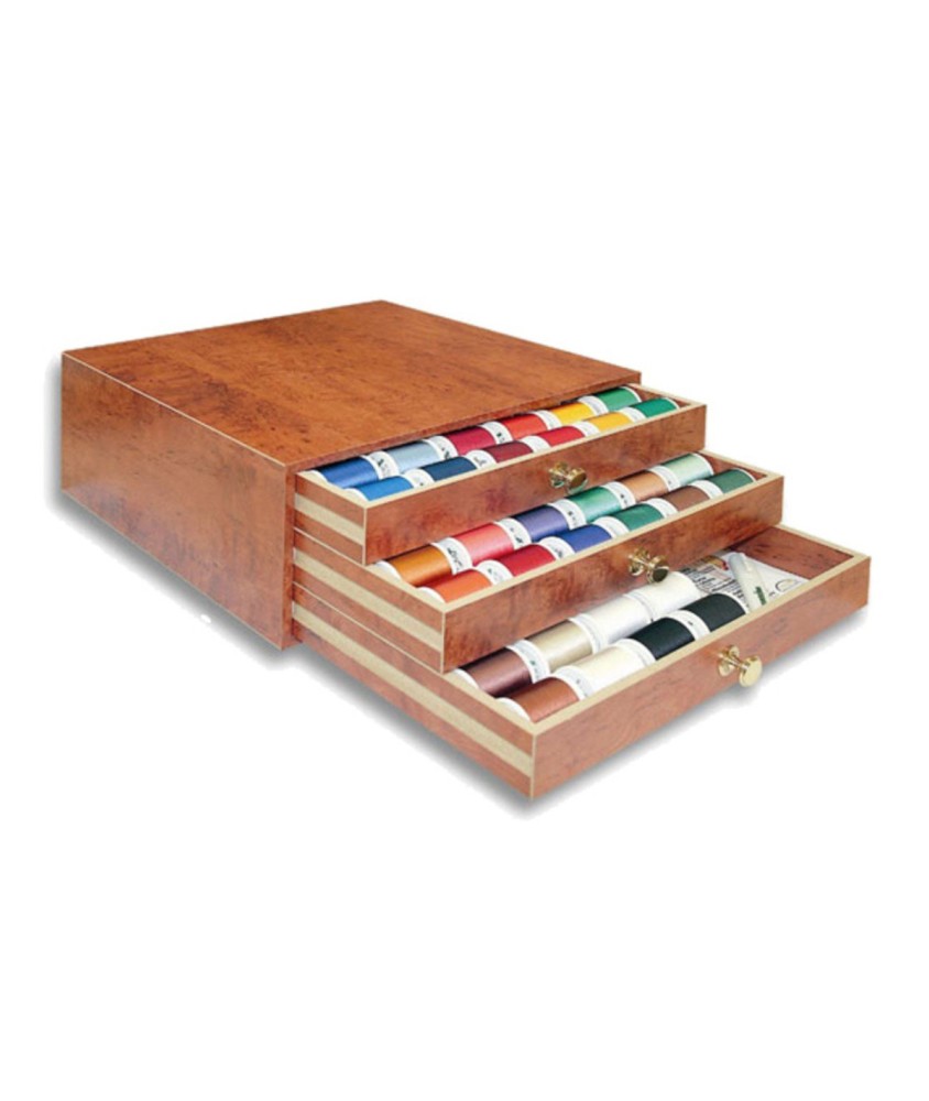 Coffret Trésor bois Madeira Rayon - 120 bobines - 8120H