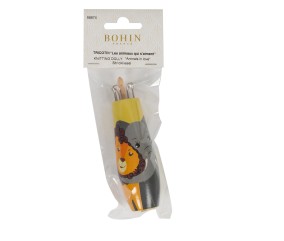 TRICOTIN BOIS ANIMAUX x5pcs - BOHIN