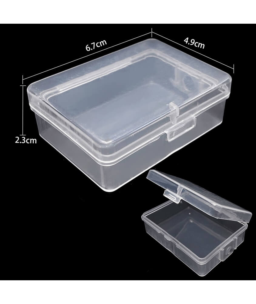 Bte de rangement en plastique 6,7x4,9x2,3cm