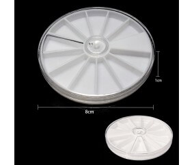 Boîte de rangement en plastique 8x1cm