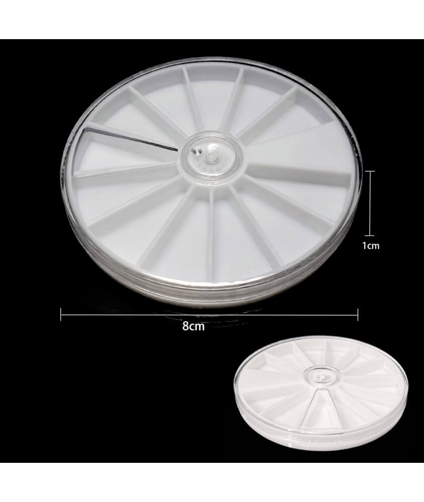 Boîte de rangement en plastique 8x1cm
