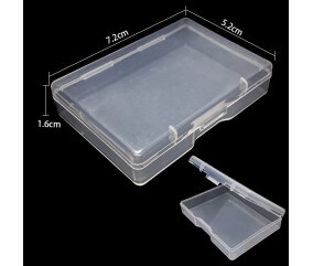 Bte de rangement en plastique 7,2x5,2x1,6cm