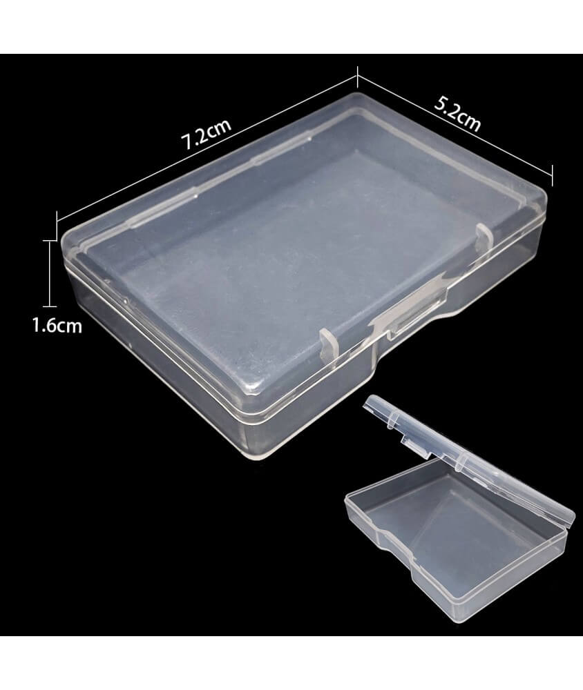Bte de rangement en plastique 7,2x5,2x1,6cm