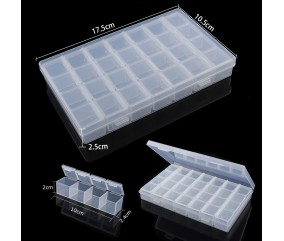 Bte de rangemnt en plastique 17,5x10,5x2,5cm