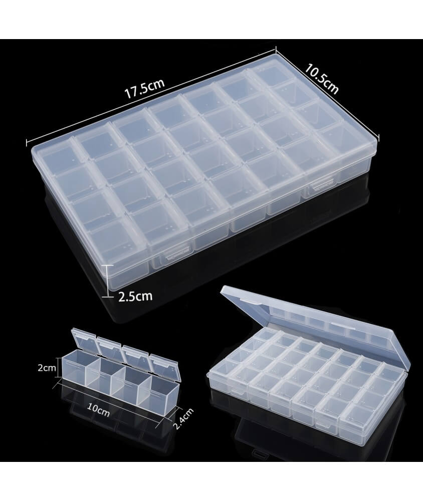 Bte de rangemnt en plastique 17,5x10,5x2,5cm