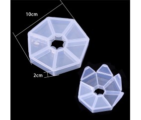 Boîte de rangement en plastique 10x10x2cm