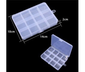 Boîte de rangement en plastique 14x10x2cm