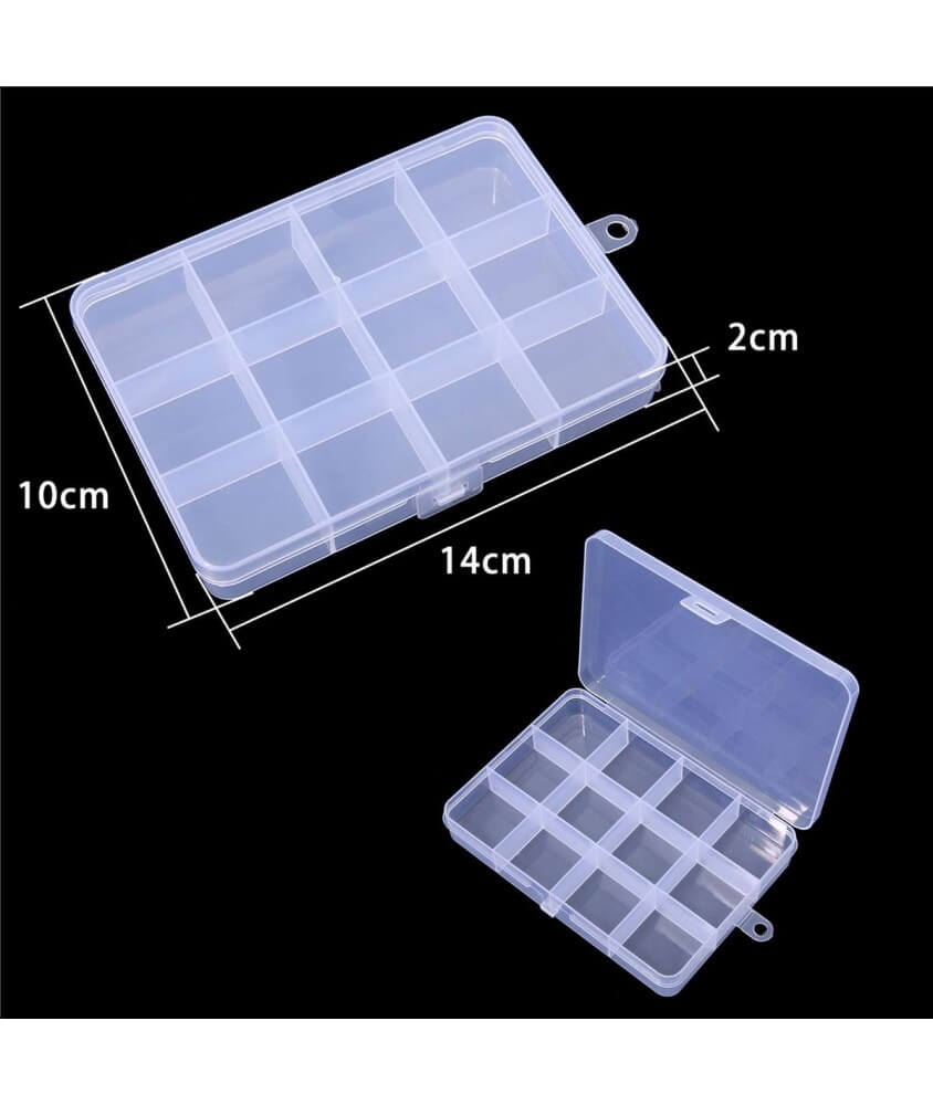 Boîte de rangement en plastique 14x10x2cm