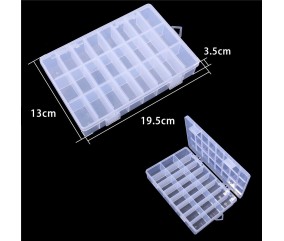 Bte de rangemnt en plastique 18,5x12,5x3,5cm