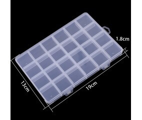 Bte de rangement en plastique 19x13x1,8cm