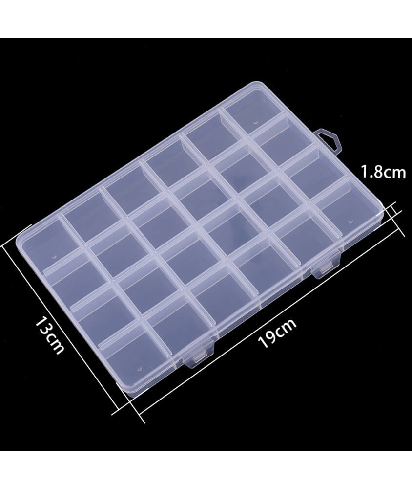 Bte de rangement en plastique 19x13x1,8cm