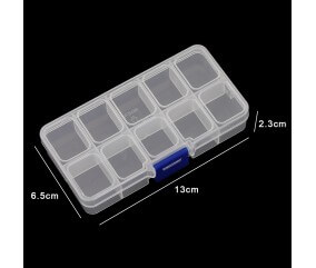Bte de rangement en plastique 13x6,5x2,3cm
