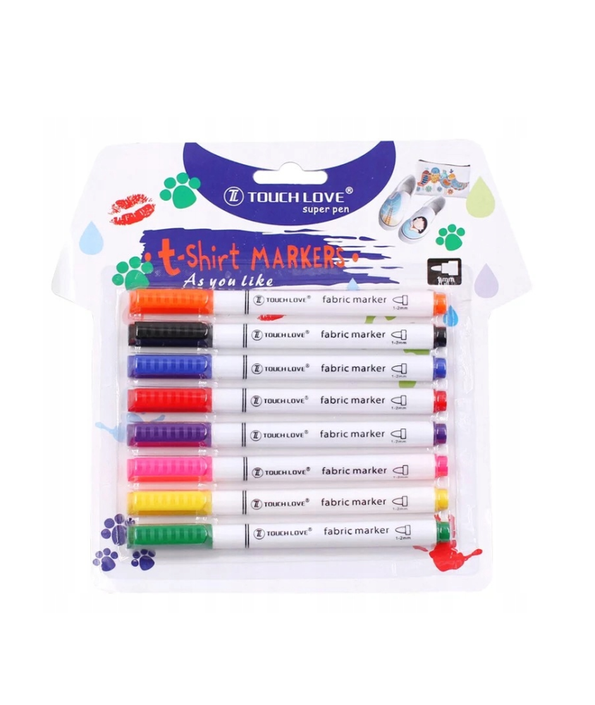 Feutres pour tissu x8 - TOUCH LOVE