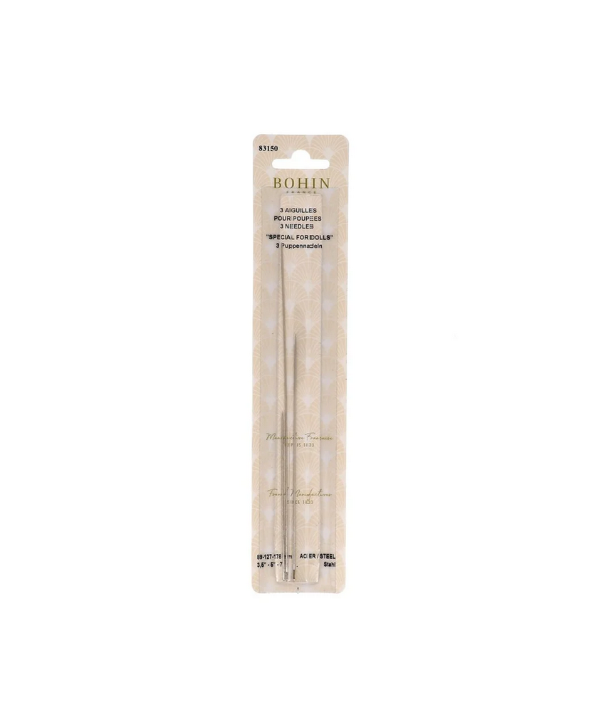 KIT DE 3 AIGUILLES POUR POUPEES - BOHIN