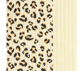 Tissu matelassé fauve écru