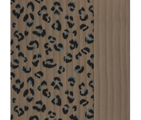 Tissu matelassé fauve taupe
