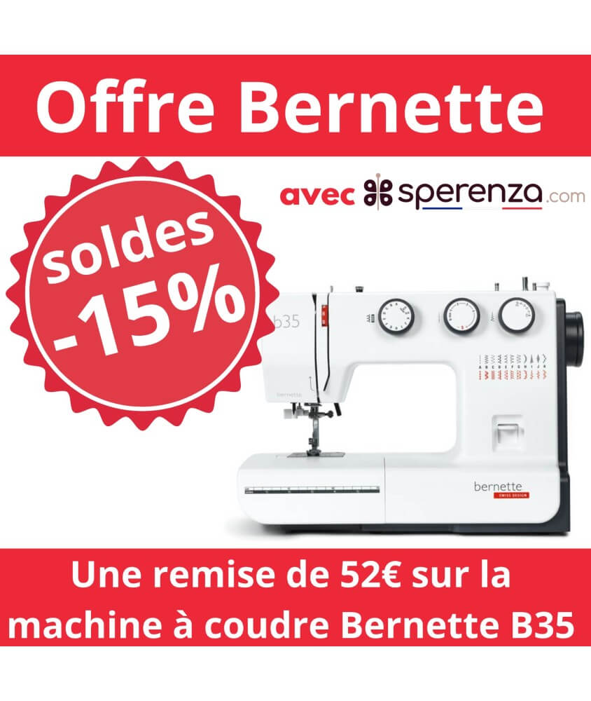Machine à coudre mécanique B35 - Bernette - Garantie 5 ans promotion solde petit prix offre remise